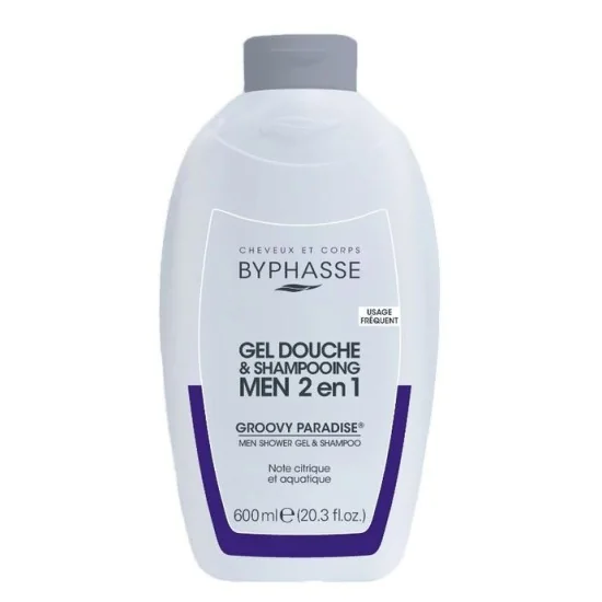 Byphasse shampooing gel douche 2en1 Groovy Paradise 600ML pour Hommes
