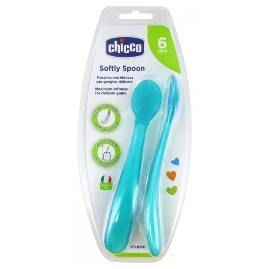 CHICCO CUILLÈRE SOUPLE SILICONE - 6M+ pour Nos Promotions