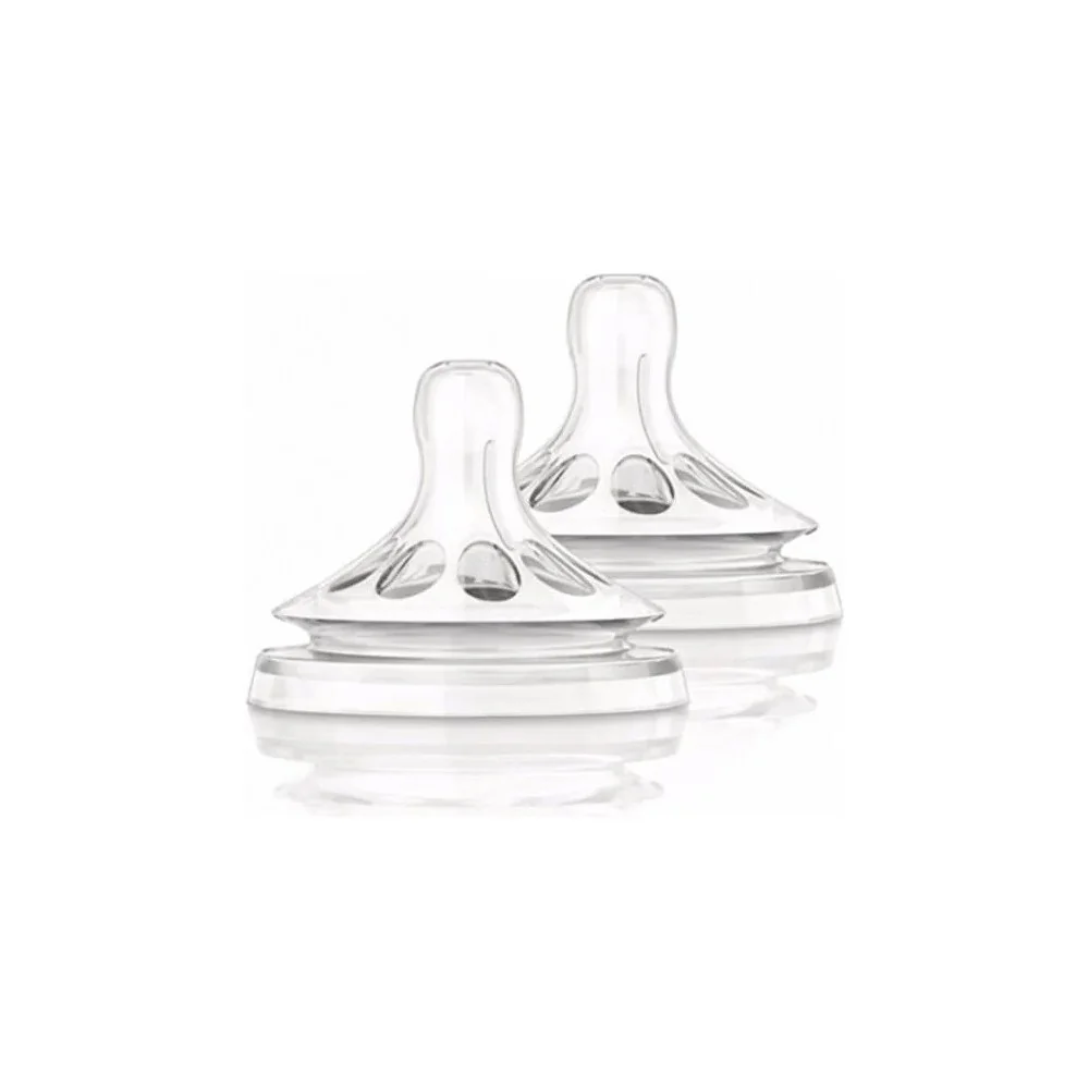 Philips Avent Tétine de biberon naturel Avent en silicone débit rég...