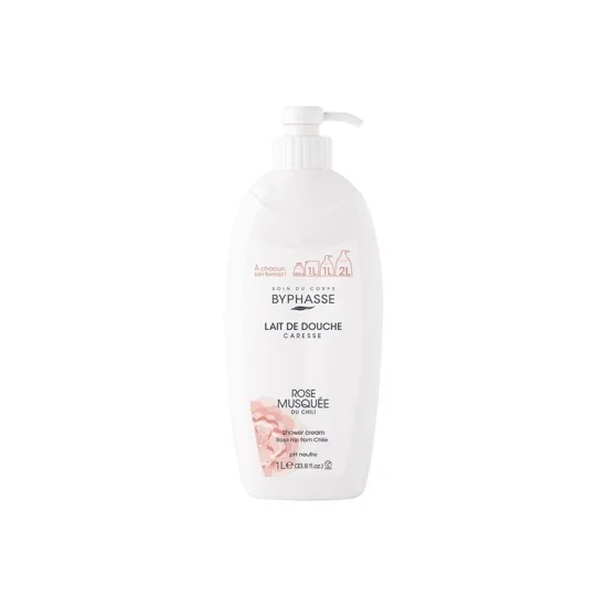 BYPHASSE Crème de Douche Caresse Rose Musquée pour Femmes