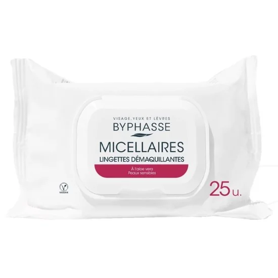 BYPHASSE LINGETTES DÉMAQUILLANTES 25U pour Femmes