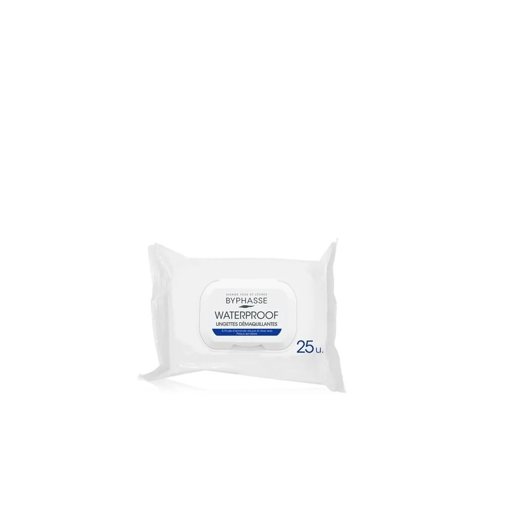 Byphasse Waterproof Make-up Remover Wipes Sensitive Ski 25 pour Acc...