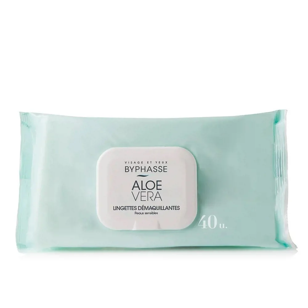 Byphasse LINGETTES DÉMAQUILLANTES aloe vera 40U pour Femmes
