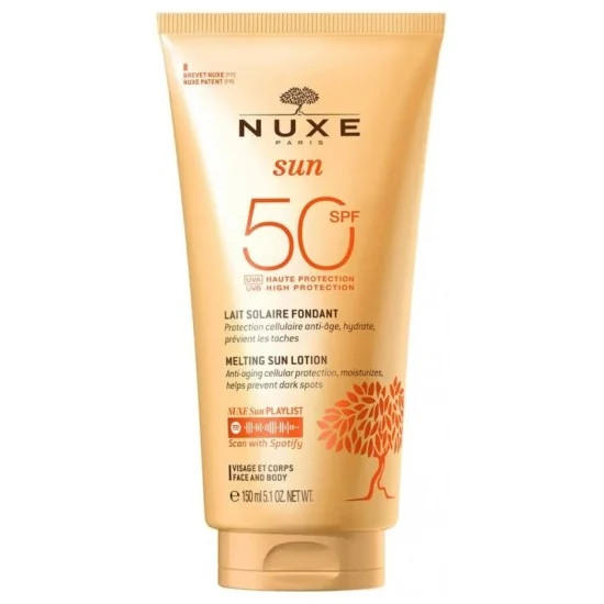 Nuxe Sun Melting Lotion High Protection Face and Body SPF50 150ml p...