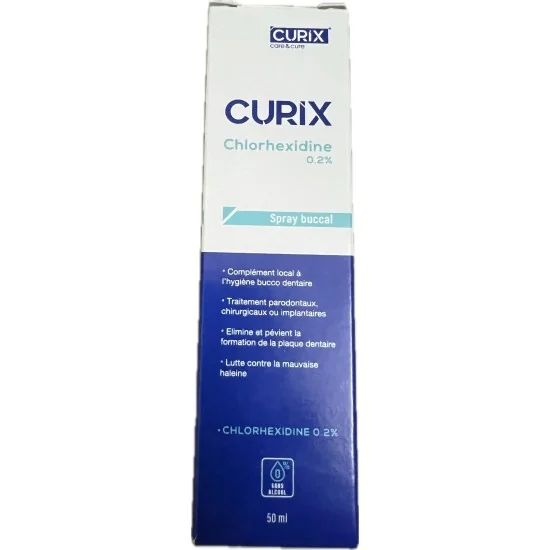 Curix Chlorhexidine Spray buccal 50 ml pour Femmes