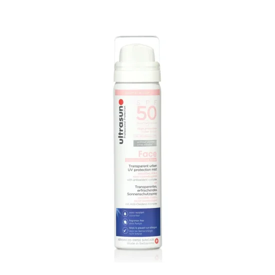 ULTRASUN BRUME DE PROTECTION UV FACE & SCALP SPF50 75 ML pour Beauté