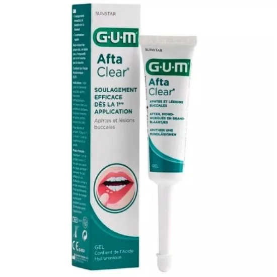 GUM AFTACLEAR Gel Buccal 10ml - Aphtes et Lésions Buccales - Soulag...