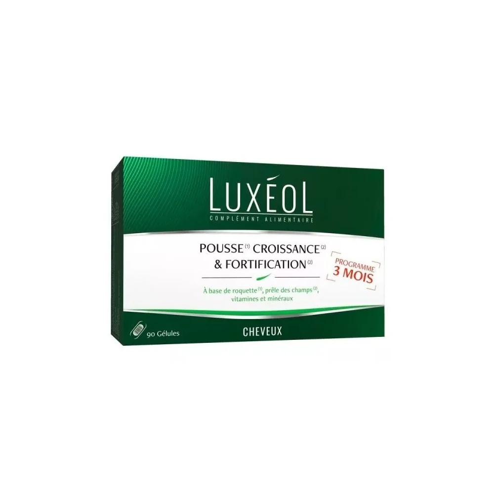 LUXEOL CHEVEUX Pousse, Croissance et Fortification 90 Gélules pour ...