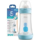 Chicco Biberon Perfect 5 Bleu 240ml pour Nos Promotions