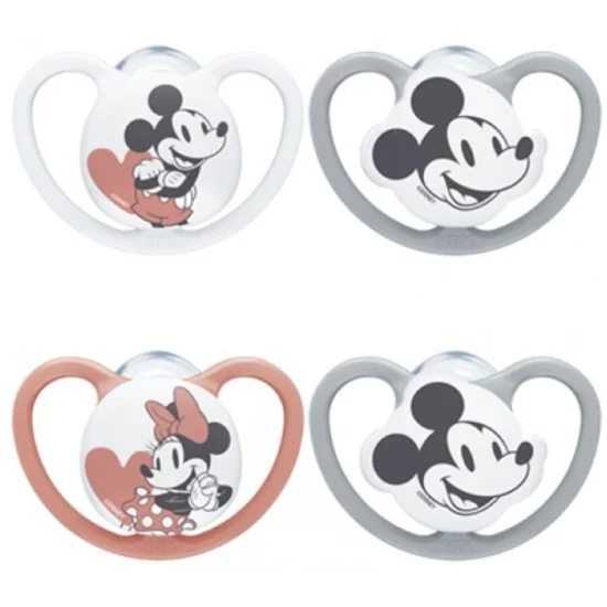 NUK Space Disney Mickey & Minnie 0-6M Silicone Pacifier 1P. pour Ma...