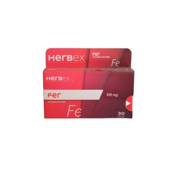 HERBEX FER 100MG 30 GELULES pour Femmes