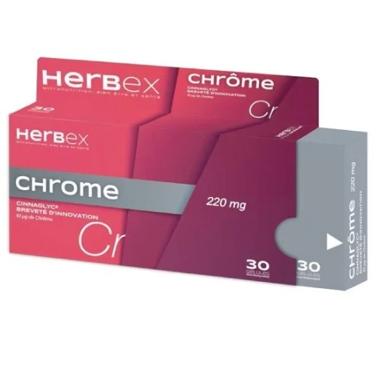 HERBEX CHROME 30 GELULES pour Femmes