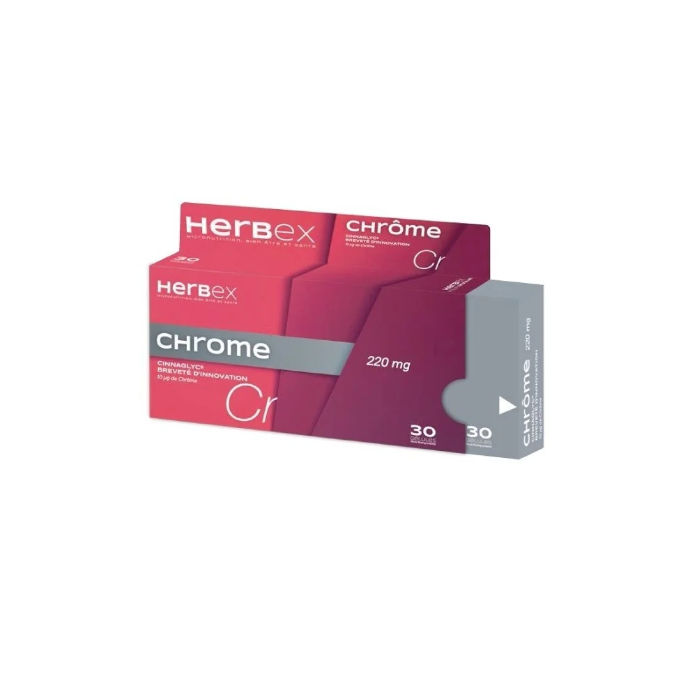HERBEX CHROME 30 GELULES pour Femmes