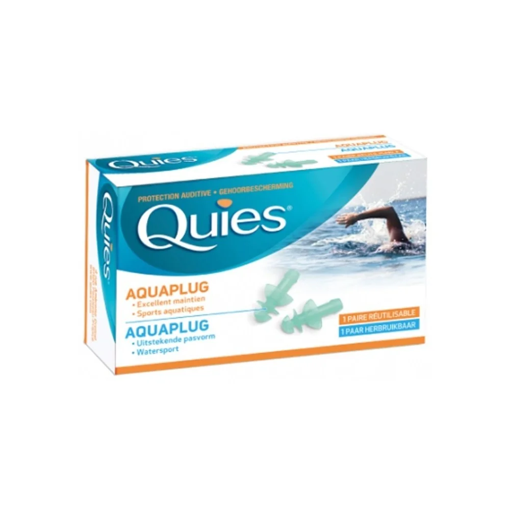 Quies Aquaplug Protection Auditive 1 paire réutilisable pour Femmes