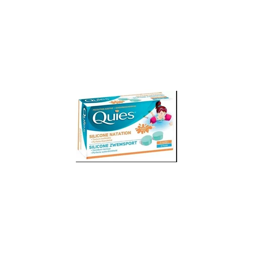 QUIES Protection Auditive Silicone - Spécial Natation ENFANT - Bte/...