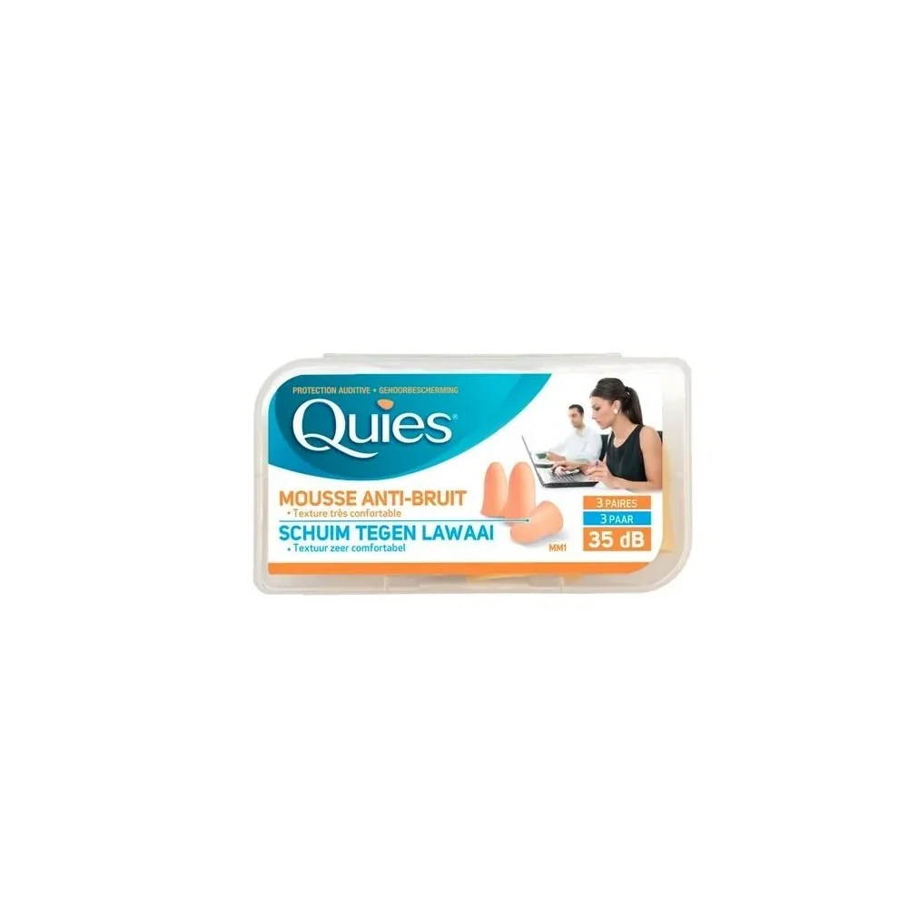 Protections Auditives Mousse - Couleur Chair, 3 Paires pour Femmes