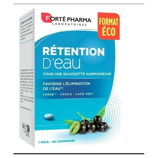 Forté Pharma Rétention d'eau enrichi en Frêne, Cassis et Café vert ...