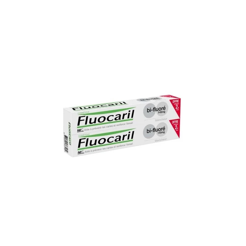 FLUOCARIL DENTIFRICE BI-FLUORÉ BLANCHEUR 145MG, 75ML LOT DE 2 pour ...