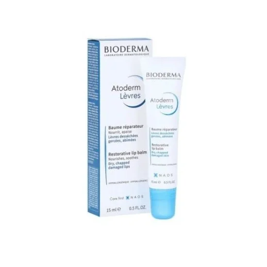 BIODERMA ATODERM BAUME REPARATEUR LEVRES 15ML pour Femmes