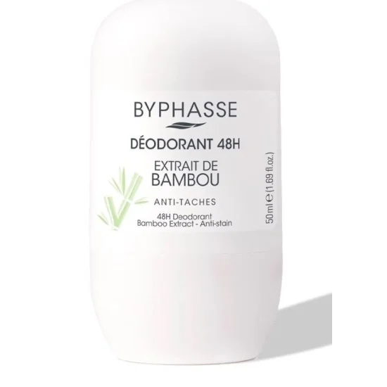 BYPHASSE Deodorant Roll On Anti Taches Bambou 50ml pour Femmes