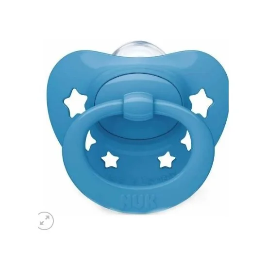 NUK Sucette Signature avec boite Bleu 6-18 Mois pour Maman et bébé