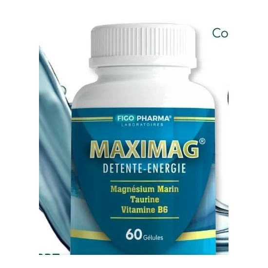 MAXIMAG DETENTE - ENERGIE  boite de 60gelules pour Compléments Alim...