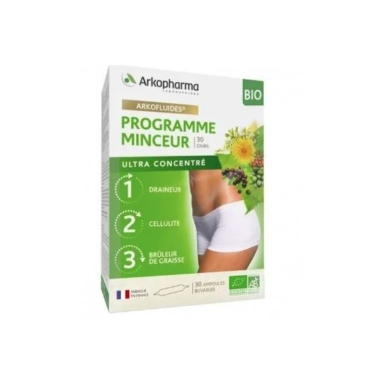 Arkopharma Programme Minceur BIO 30 Ampoules pour Accueil