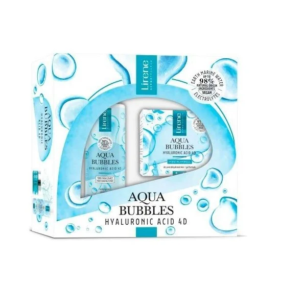 Coffret lirene Aqua Bubbles Set - hydrogel 50 ml + tonic 200 ml pou...