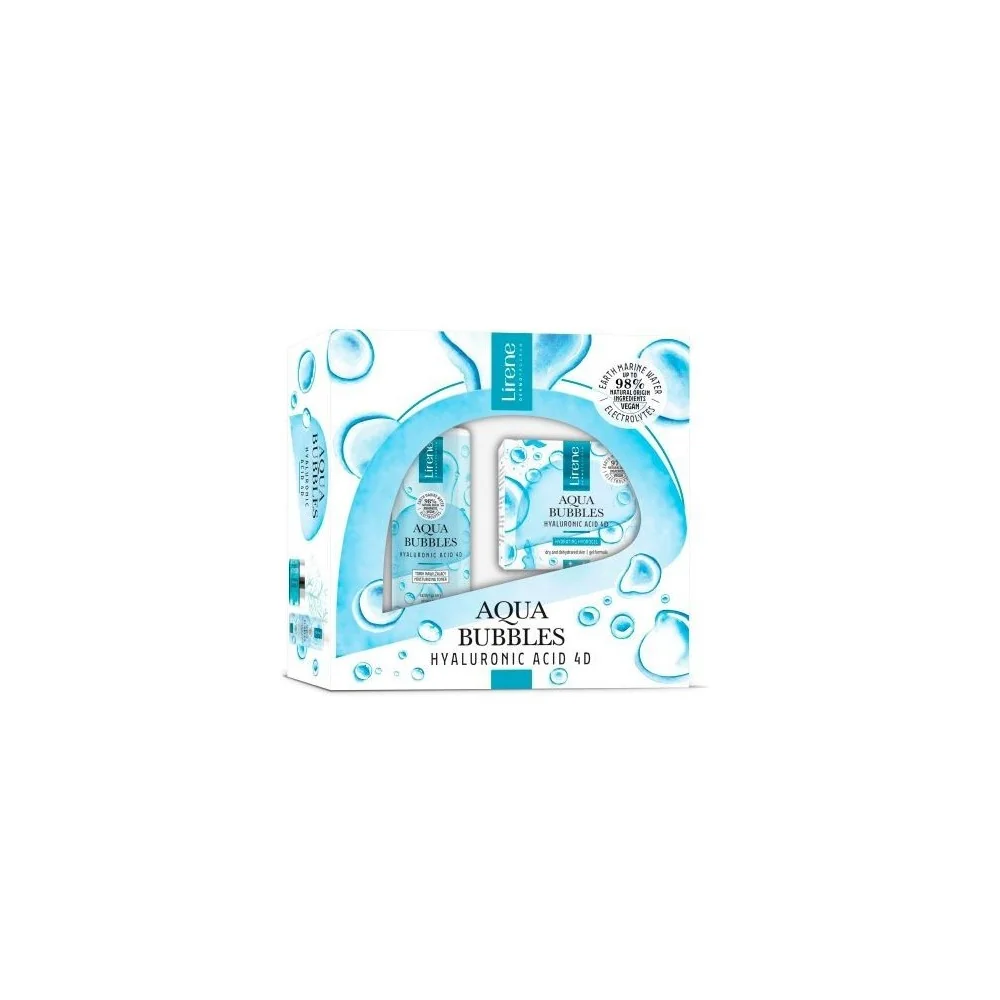 Coffret lirene Aqua Bubbles Set - hydrogel 50 ml + tonic 200 ml pou...