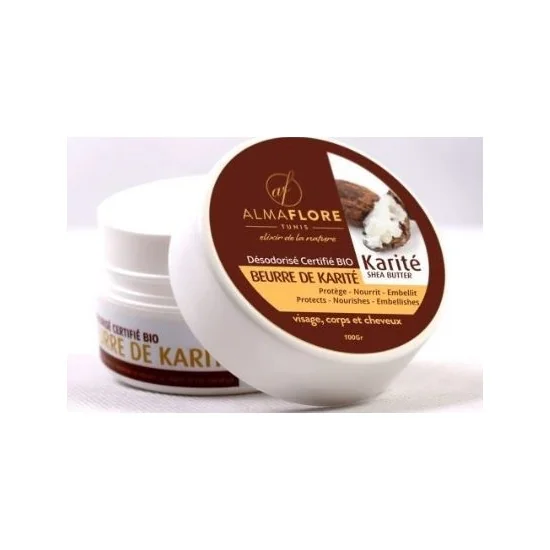 ALMAFLORE BEURRE DE KARITE 100G pour Beauté