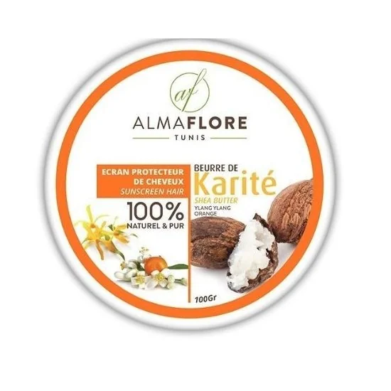 ALMAFLORE BEURRE DE KARITE YLANG YLANG ORANGE 100G pour Femmes