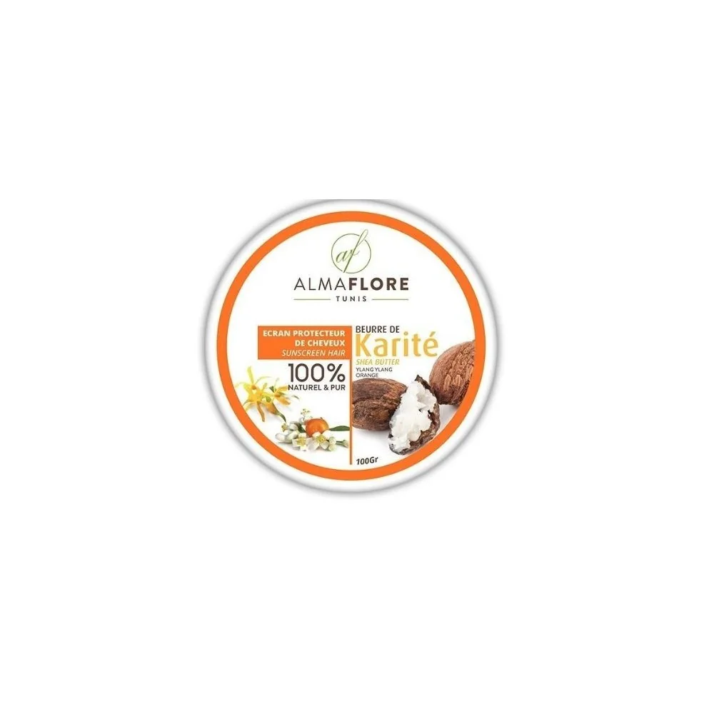 ALMAFLORE BEURRE DE KARITE YLANG YLANG ORANGE 100G pour Femmes