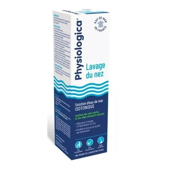 PHYSIOLOGICA - LAVAGE DU NEZ SOLUTION D'EAU DE MER ISOTONIQUE SPAY ...