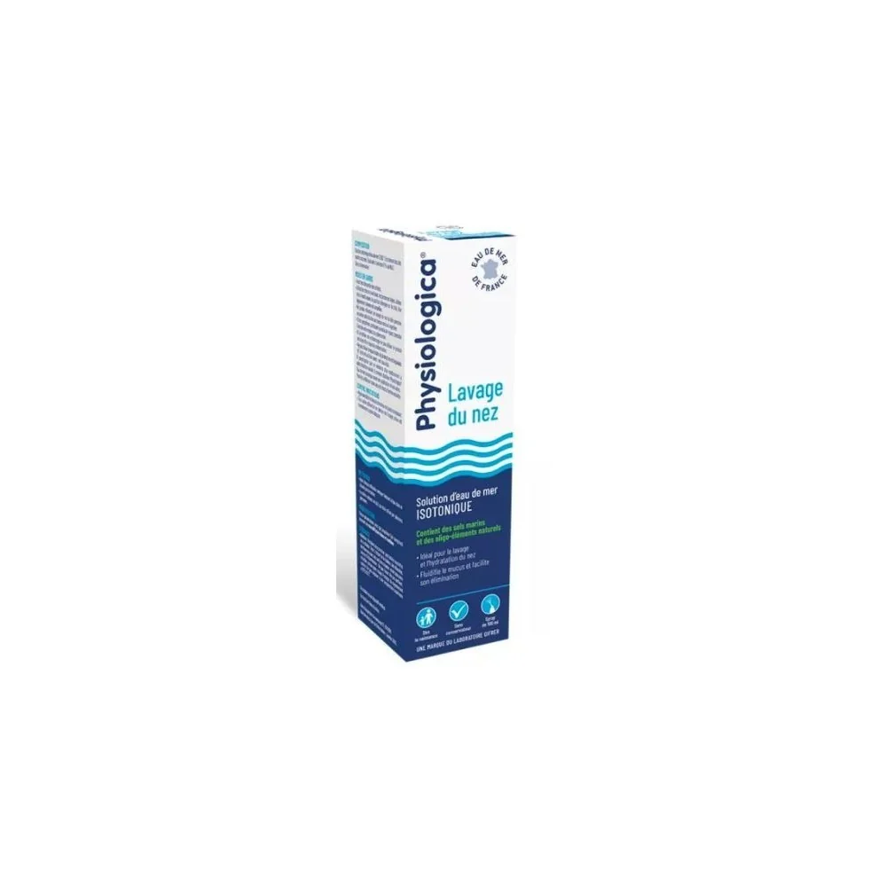 PHYSIOLOGICA - LAVAGE DU NEZ SOLUTION D'EAU DE MER ISOTONIQUE SPAY ...
