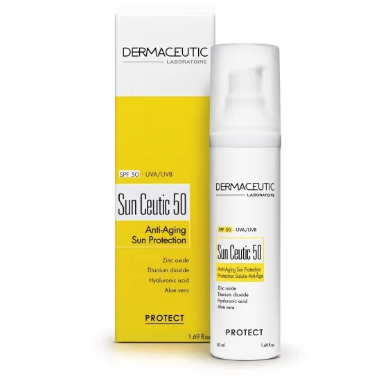 sun ceutic protection solaire anti age spf50 dermaceutic pour Beauté