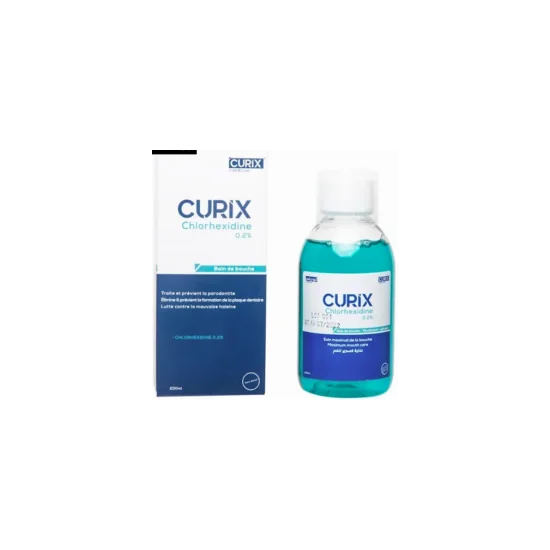 CURIX Bain de bouche CHLORHEXIDINE 0.2% 200 ML pour Femmes