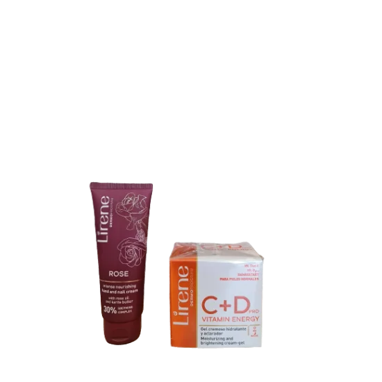 lirene pack crème gel C+D et E + crème main pour Beauté