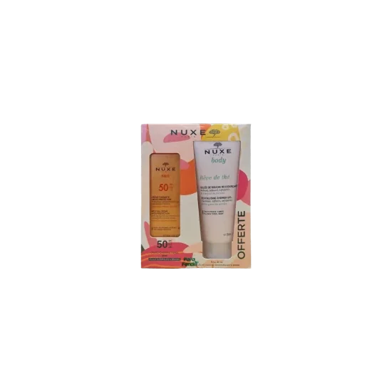 NUXE CREME FONDANTE SPF50 +GELEE DOUCHE 200ML pour Beauté