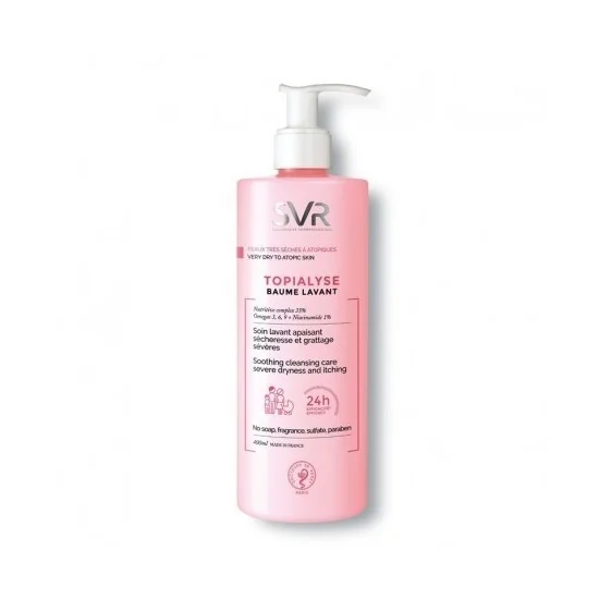 SVR TOPIALYSE BAUME LAVANT APAISANT 400ML pour Beauté