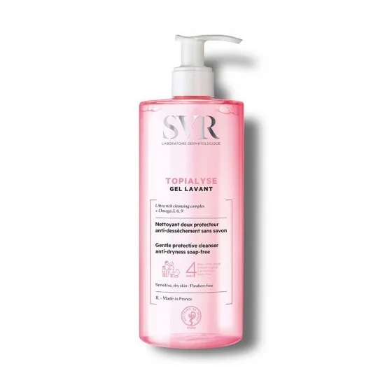 SVR TOPIALYSE GEL LAVANT FLACON POMPE 1L pour Beauté