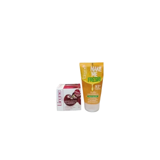 LIRENE PACK CRÈME HYDRATANTE À LA CERISE 50ML + GEL NETTOYANT VITAM...