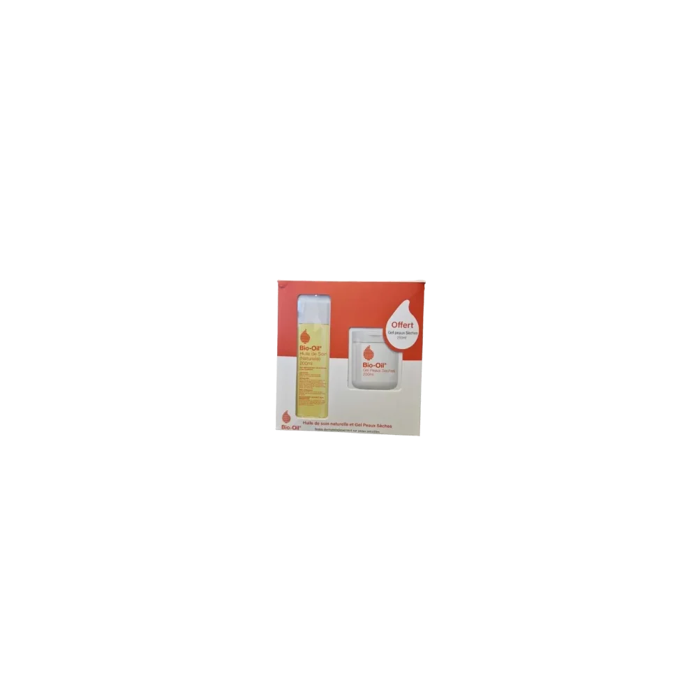 BIO-OIL COFFRET HUILE DE SOIN NATURELLE 200ML +GEL PEAUX SECHES OFF...