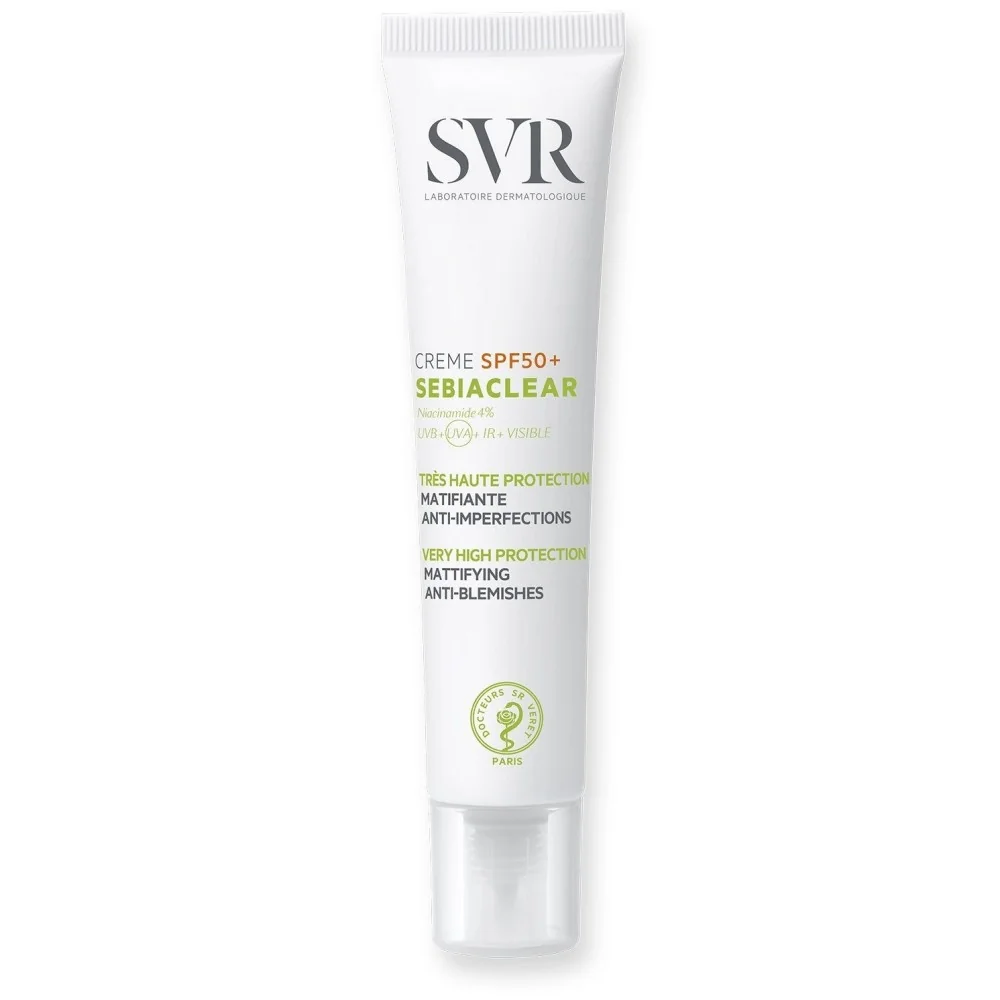SVR SEBIACLEAR ECRAN CREME SPF50 MATIFIANTE ANTI-IMPERFECTIONS pour...