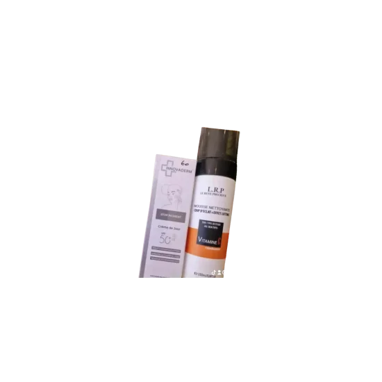 LRP MOUSSE VIT C + INNOVADERM CREME DE JOUR ANTI TACHE pour Beauté