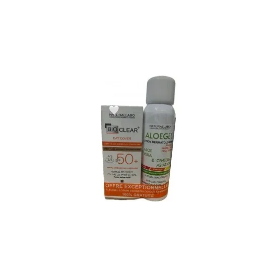 NATURALLABO BIOCLEAR Ecran Solaire Minéral Beige Sablé – 30ml & ALO...