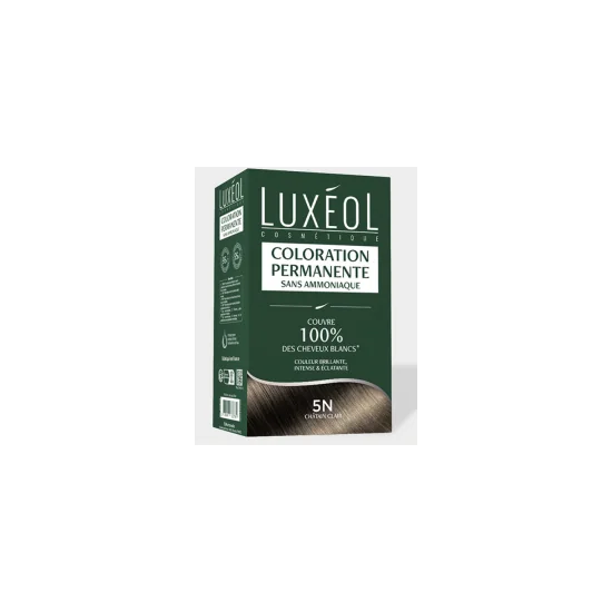 Luxéol Coloration Permanente 5N – Châtain Clair pour Beauté