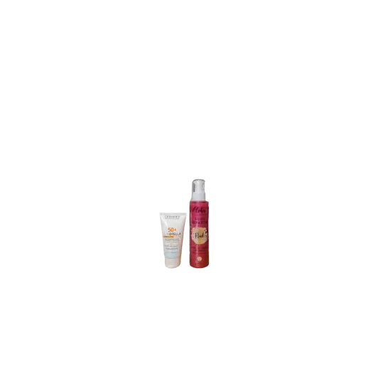 PACK DERMEDIC ECRAN INVISIBLE SPF50+ ALOHA HUILE BRONZANTE PINK pou...