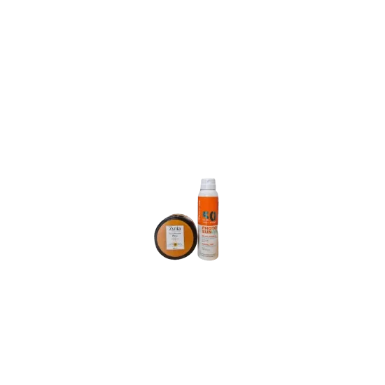 PACK DERMACARE BRUME SPF50+ ZYNIA BAUME BRONZANTE PAILLETEE pour No...