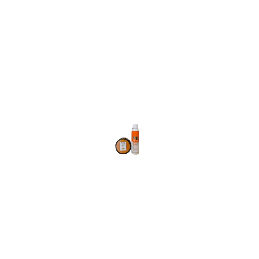 PACK DERMACARE BRUME SPF50+ ZYNIA BAUME BRONZANTE PAILLETEE pour No...