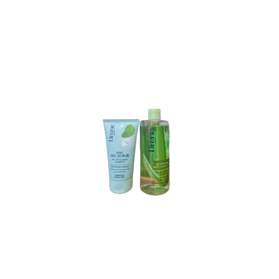 LIRENE PACK GEL NETTOYANT PEAU MIXTE A GRASSE + EAU MICELLAIRE ALEO...